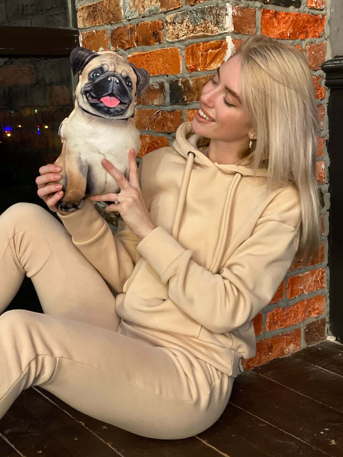 Realistic Pug pillow toy - фото 5