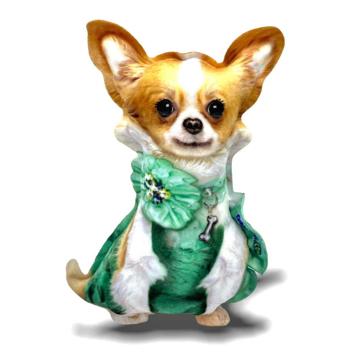 Realistic Chihuahua toy in a dress (S) - фото 1