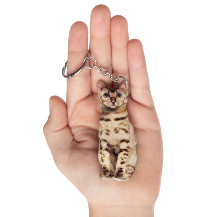 Keychain Bengal cat