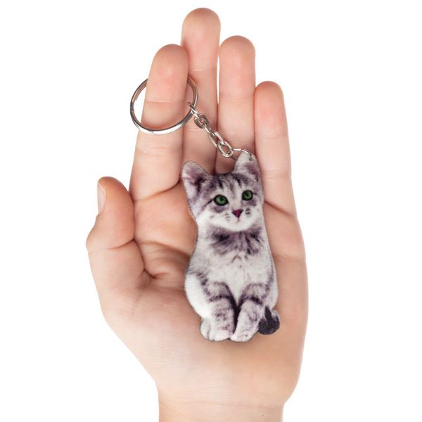 Keychain Gray kitten