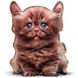 Реалистичная игрушка-подушка Британский рыжий котенок PT3D-04 фото 1