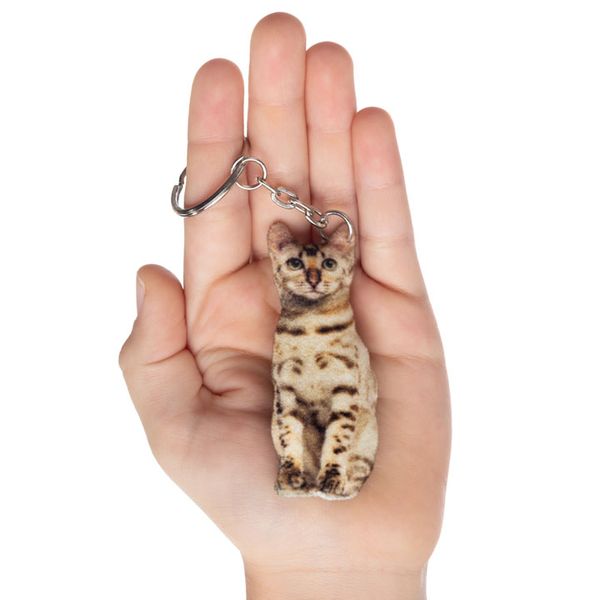 Keychain Bengal cat