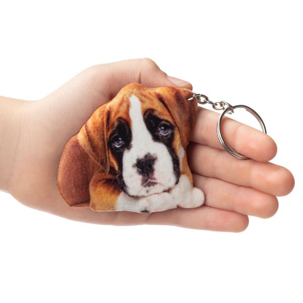 Keychain Boxer puppy