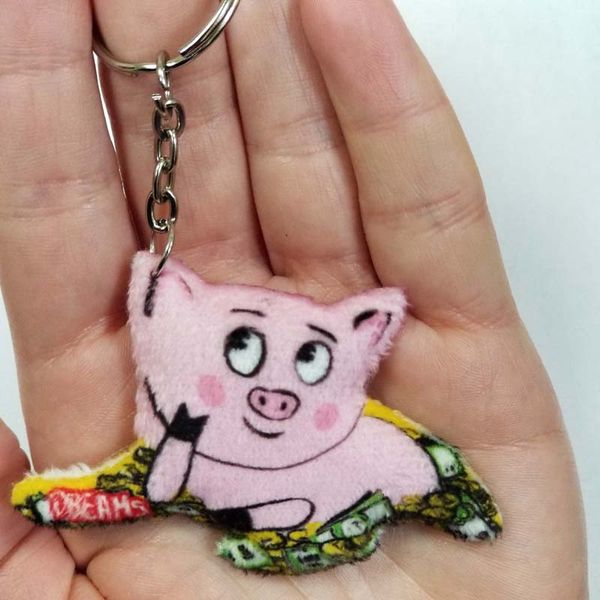 Keychain Pig Dreams