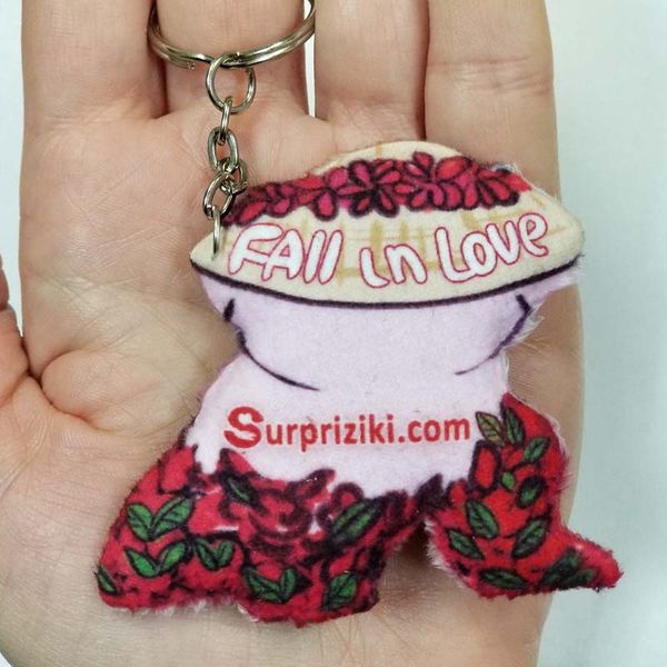 Keychain Pig Fall in Love