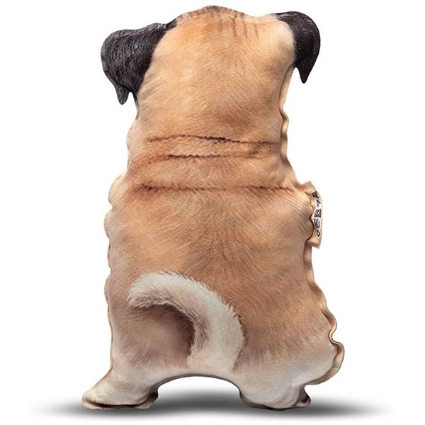 Realistic Pug pillow toy