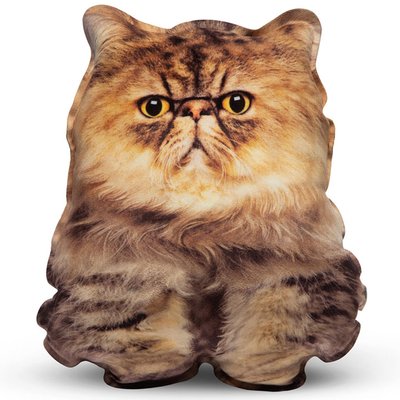 Realistic Persian Kitten Pillow Toy