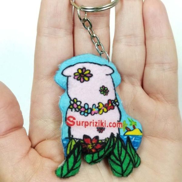Keychain Pig Live in a high