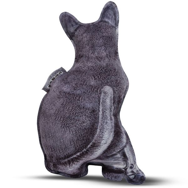 Realistic Russian Blue cat pillow toy