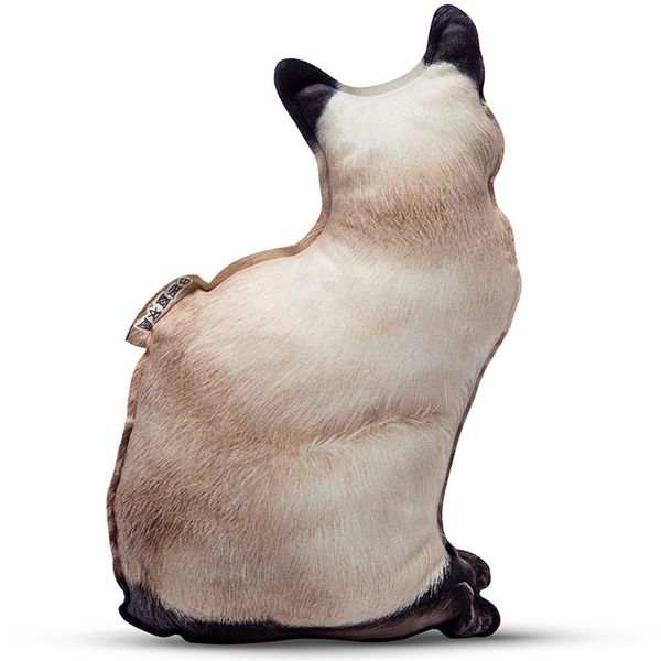 Реалистичная игрушка-подушка Сиамская кошка PT3D-12 фото