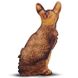 Realistic Chausie cat pillow toy