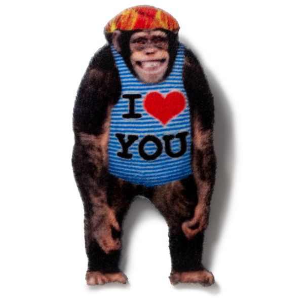 Magnet Chimpanzee in a T-shirt with a smile