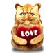 Реалистичная игрушка Персидский рыжий котенок с Love (S) PTs3D-28 фото 1