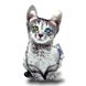 Реалістична іграшка Сірий кошеня (S) PTs3D-11 фото 1